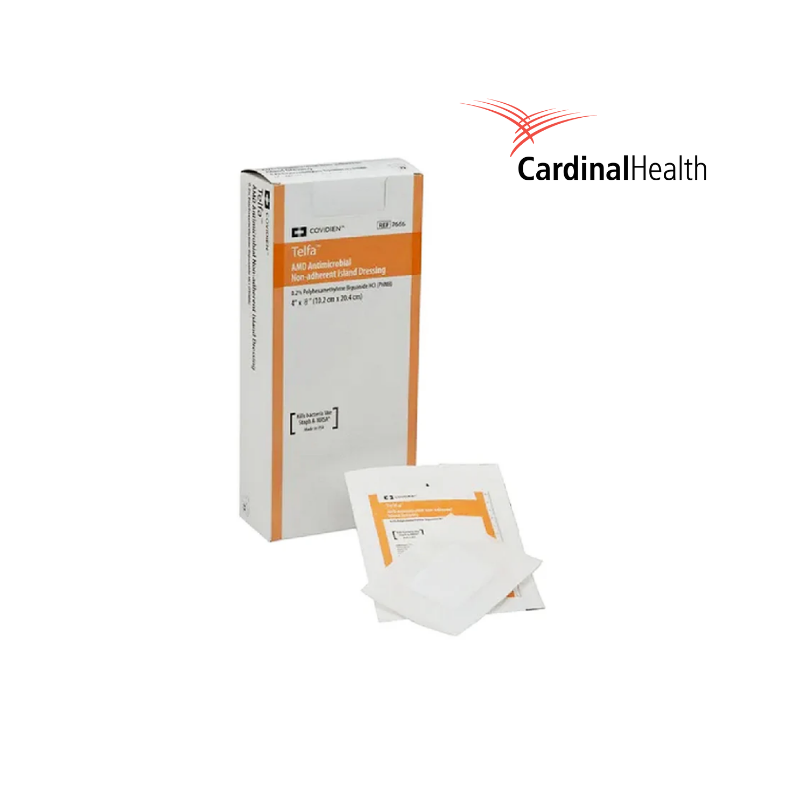 Telfa R. Cook Telfa® AMD – Apósito Antimicrobiano No Adherente con PHMB 7.6 x 20.3 ...